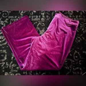 NEW Nine West Fuchsia Velvet Pants